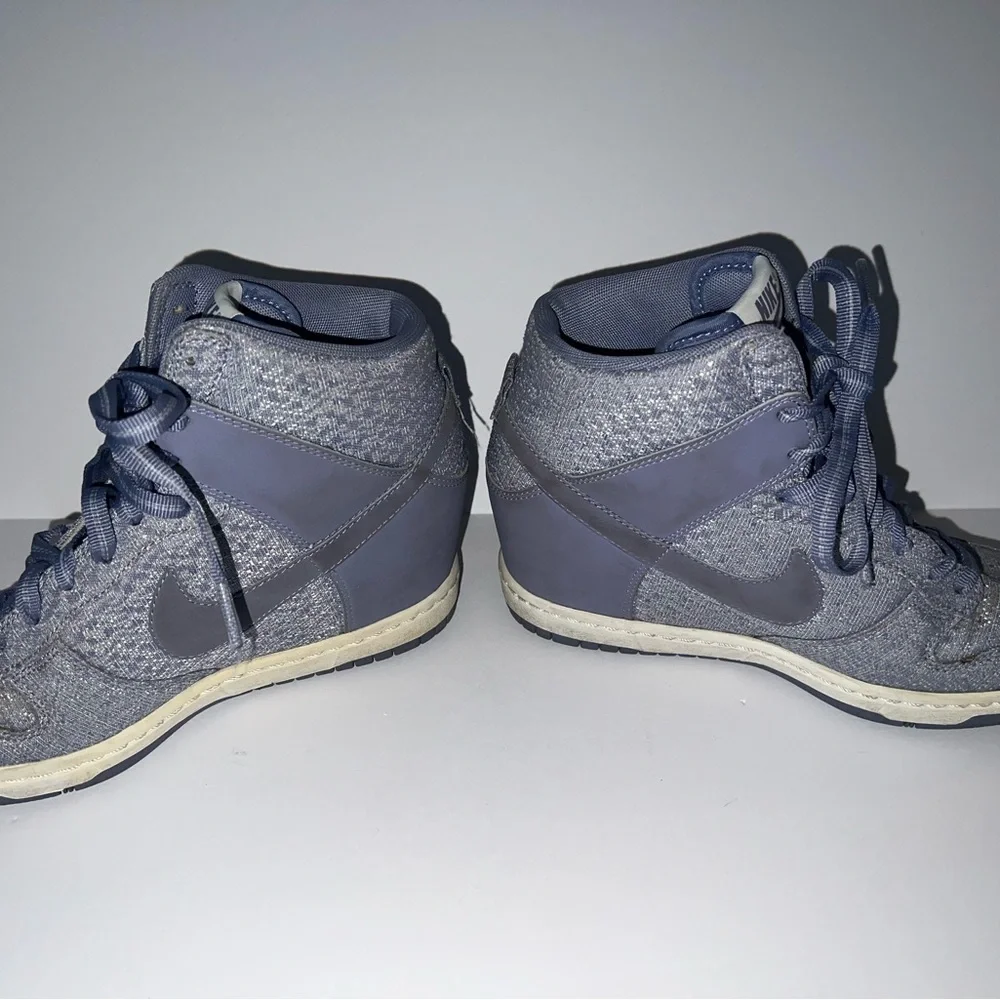 Nike Women's High-Top Wedge Athletic Shoes in Slate Gray